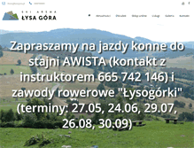 Tablet Screenshot of lysagora.pl